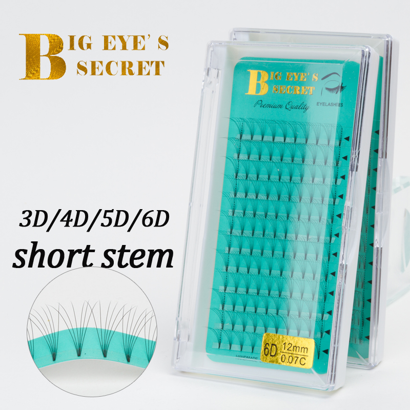 Eyelash Extension Russian - Большой Глаз секрет короткие стебли готовые