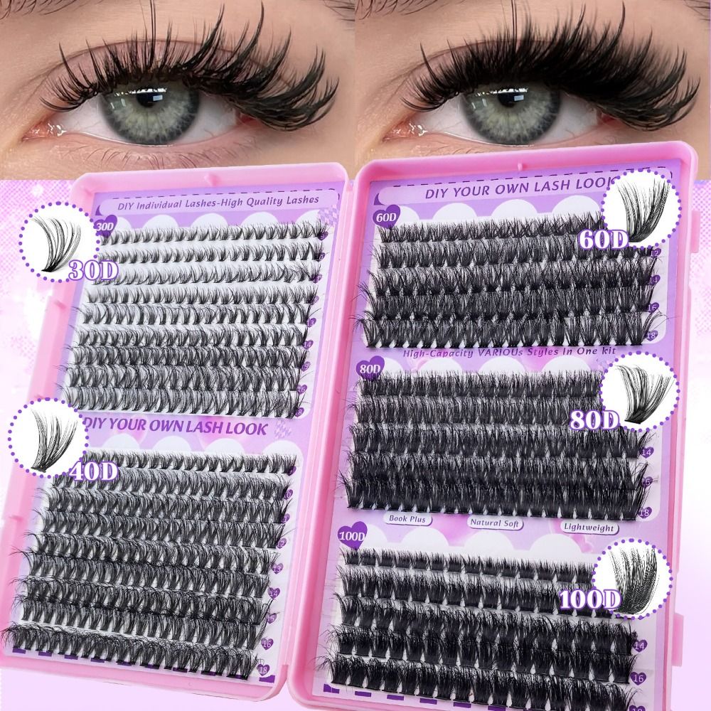 Eyelash Extension Look - Накладные ресницы 9-18 мм, с эффектом