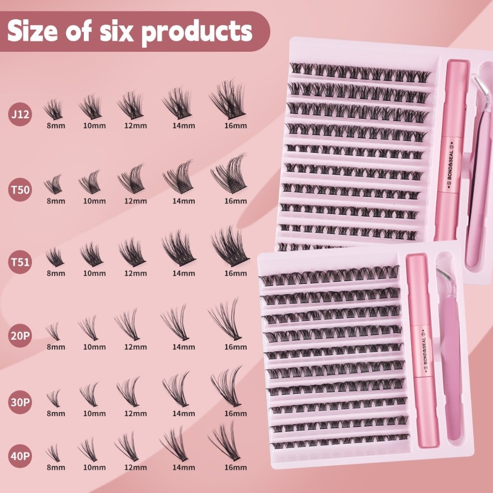 Eyelash Extension Look - Высококачественные накладные ресницы для самостоятельного наращивания: