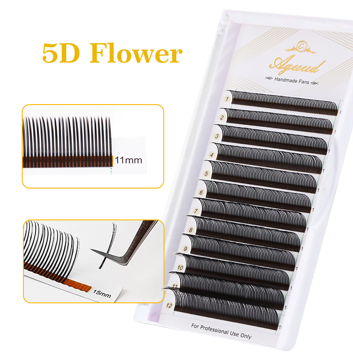 AGUUDU Flora Натуральные накла – обзор и цена Eyelash Extension Hybrid