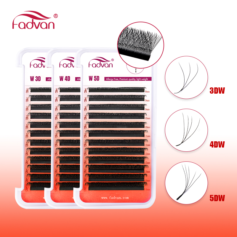 Накладные ресницы FADVAN W 3D  – обзор и цена Eyelash Extension Hybrid