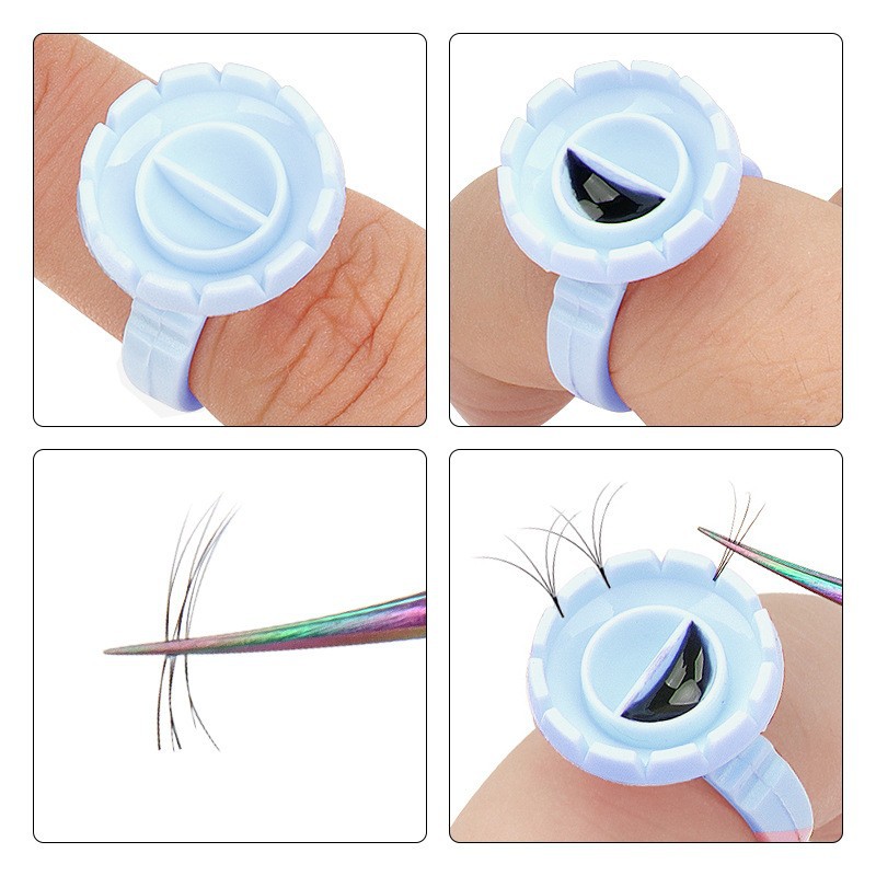 100 шт. одноразовый клей-кольц – обзор и цена Eyelash Extension Volume Lashes