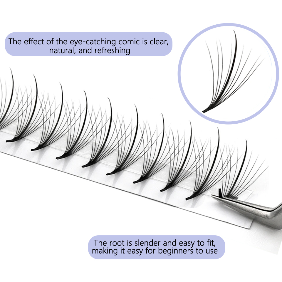 Ресницы для наращивания густые – обзор и цена Eyelash Extension Hybrid