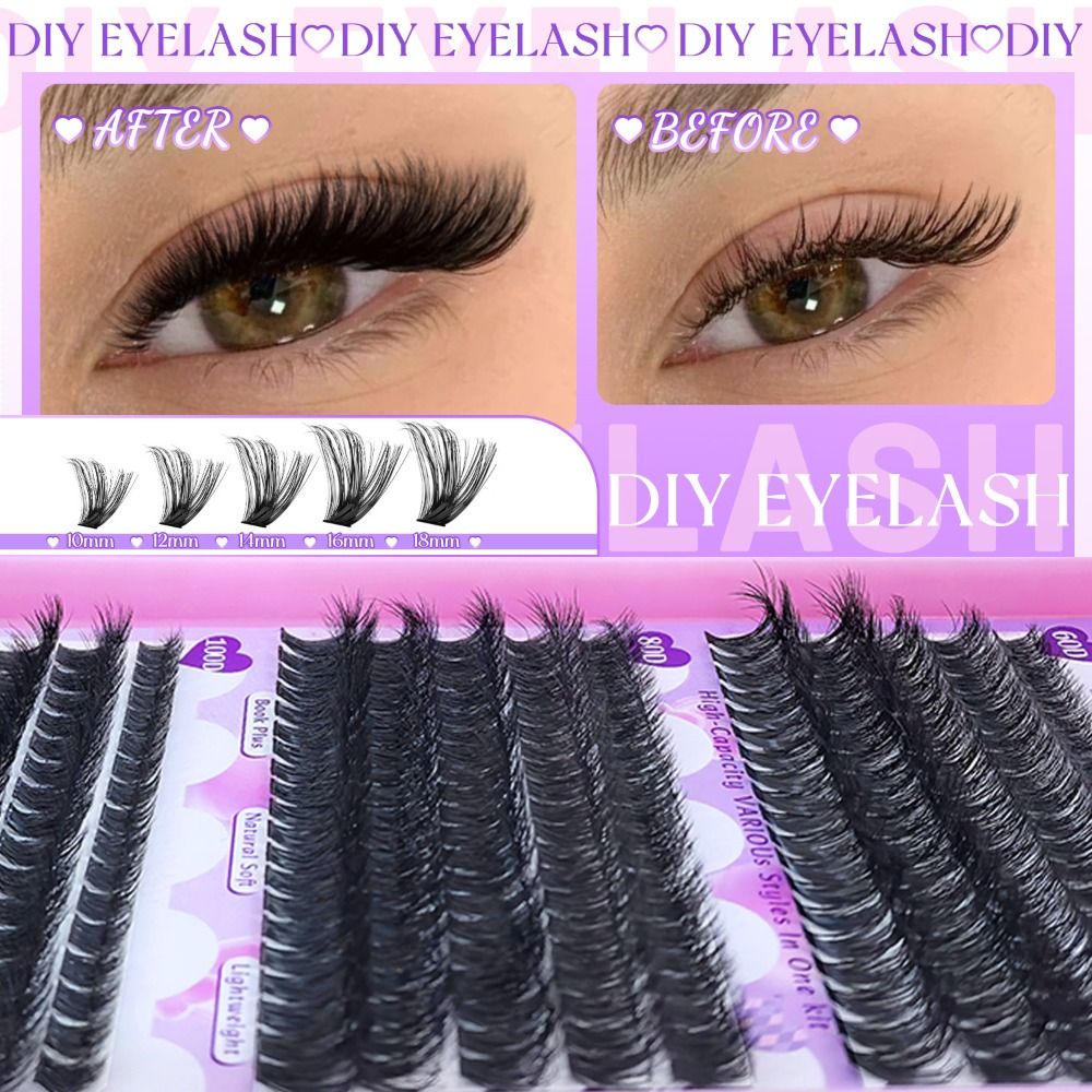 Накладные ресницы 9-18 мм, с э – обзор и цена Eyelash Extension Look