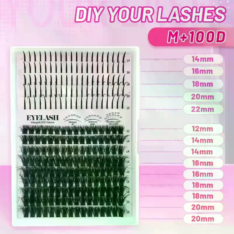Набор пучковых ресниц: объемны – обзор и цена Eyelash Extension Volume Lashes