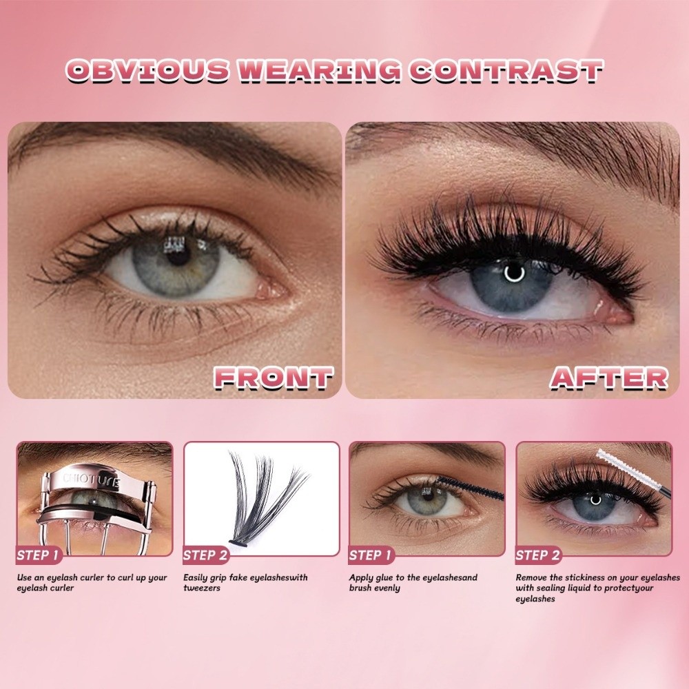 Накладные ресницы 8-16 мм: нат – обзор и цена Eyelash Extension Look
