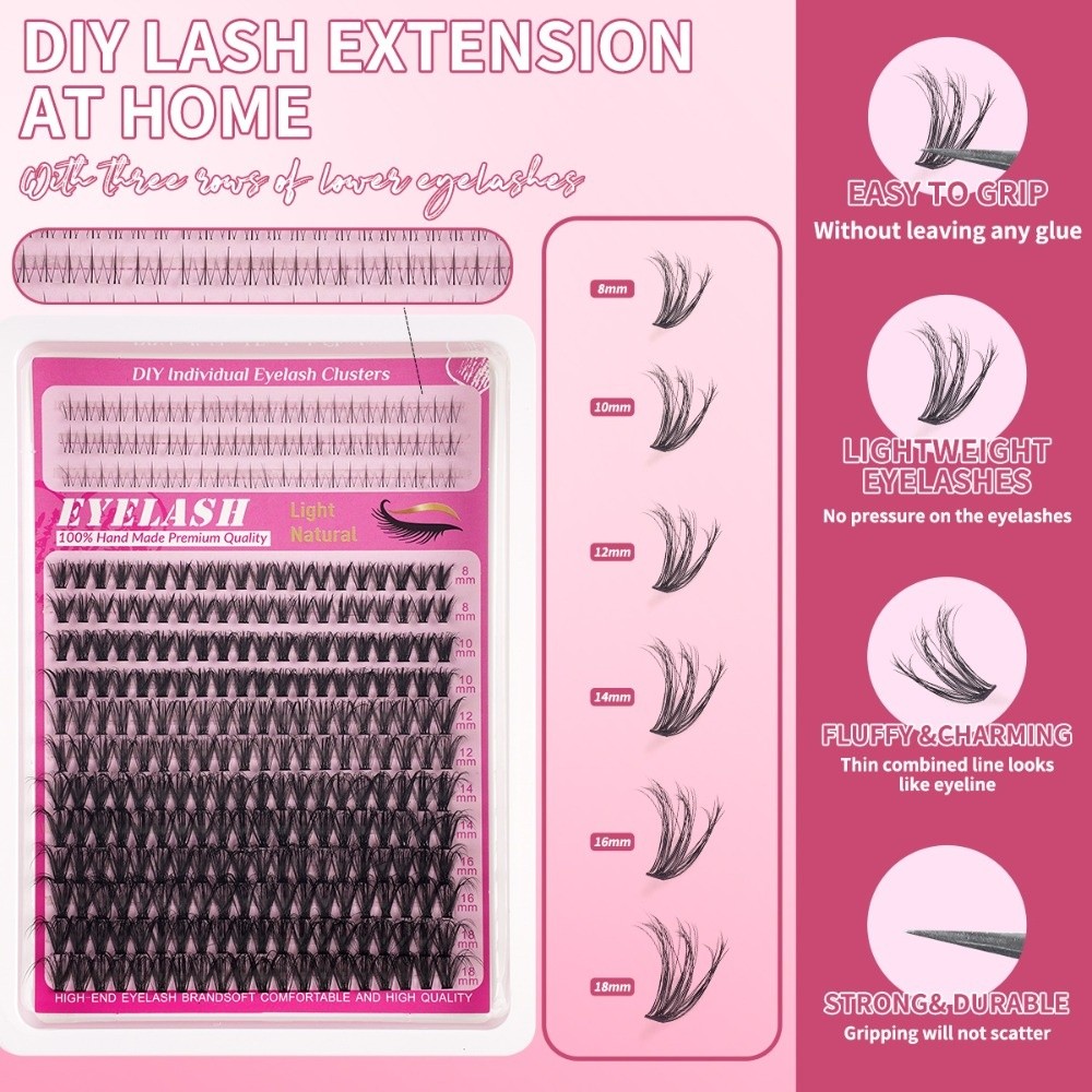 Накладные ресницы 8-18 мм: нат – обзор и цена Eyelash Extension Look