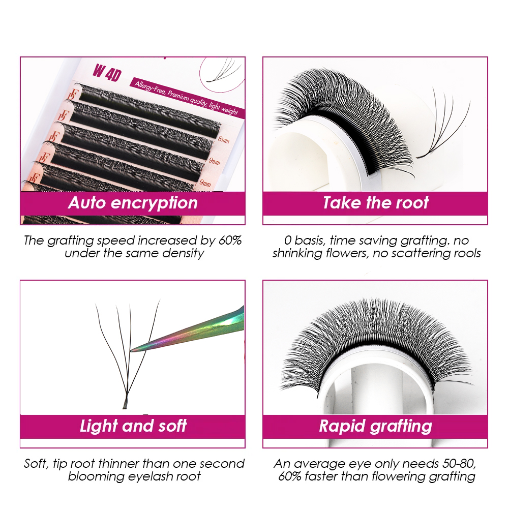 FADVAN 3D/4D/5D W-образное нар – обзор и цена Eyelash Extension Hybrid