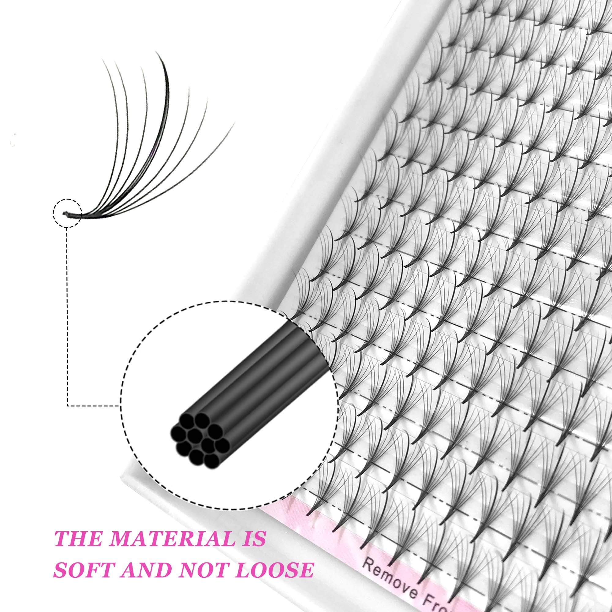 CoMango 7D Wispy Premade Fans  – обзор и цена Eyelash Extension Hybrid