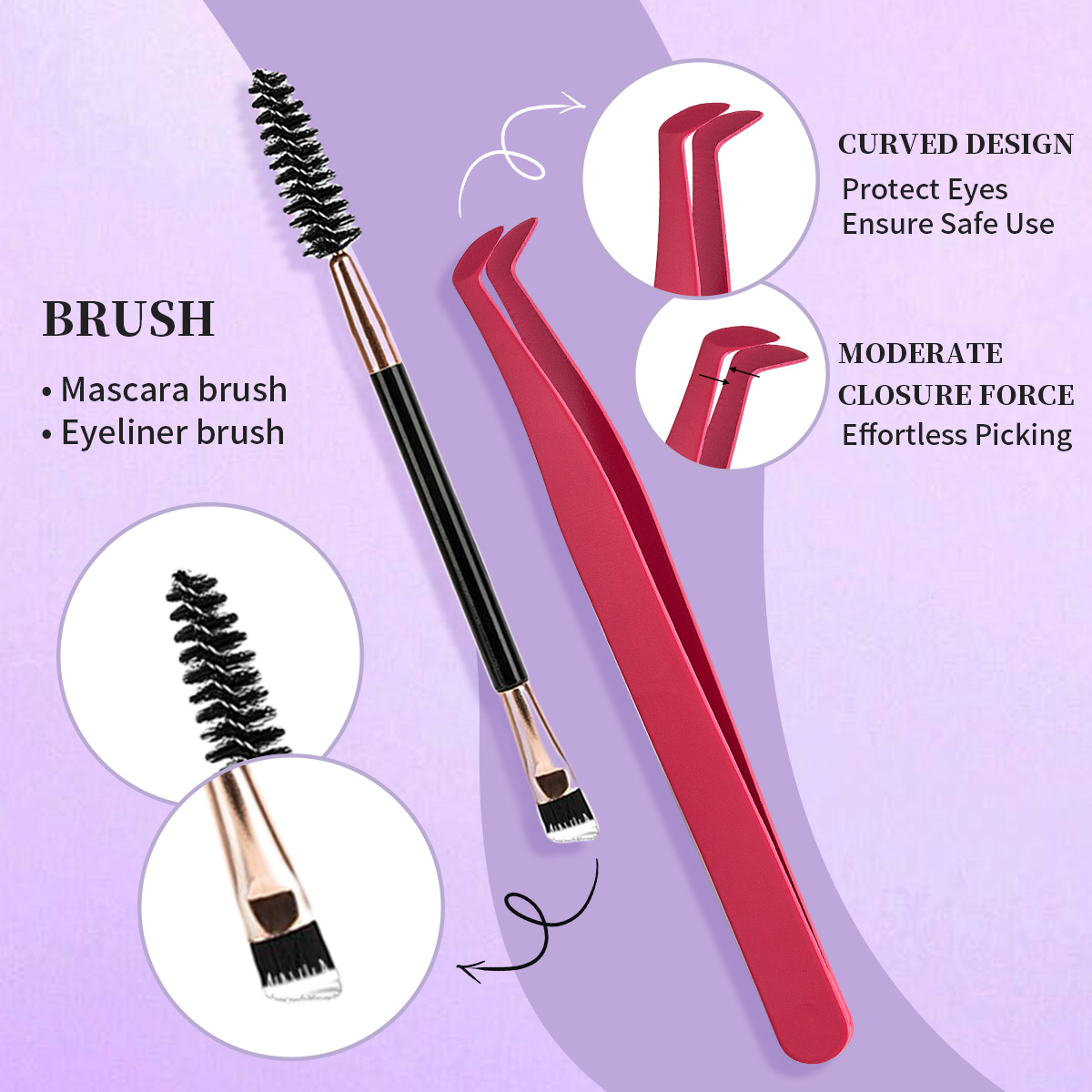 Набор кластеров для ресниц Sof – обзор и цена Eyelash Extension Volume Lashes